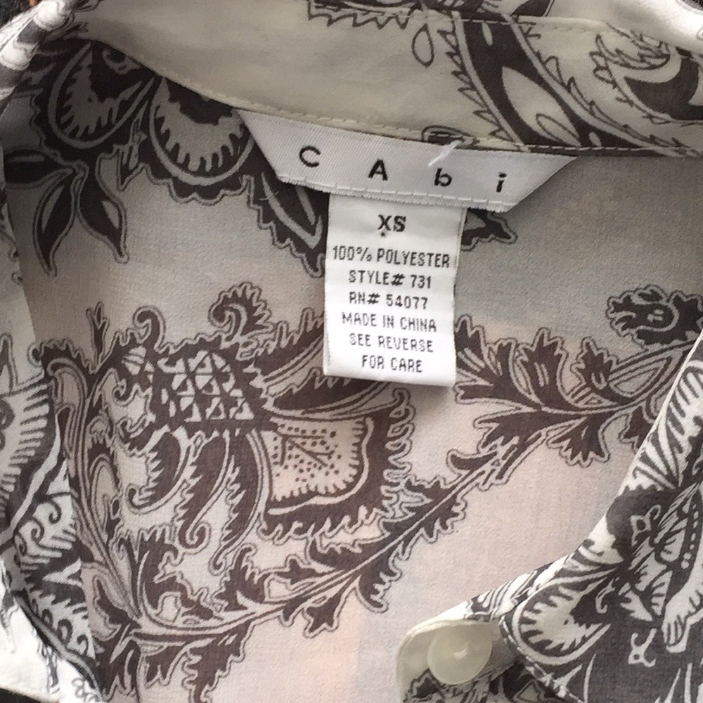 🔵🔵Cabi Sheer Top XS 🔵4 🔵’s for $10 - Picture 2 of 5